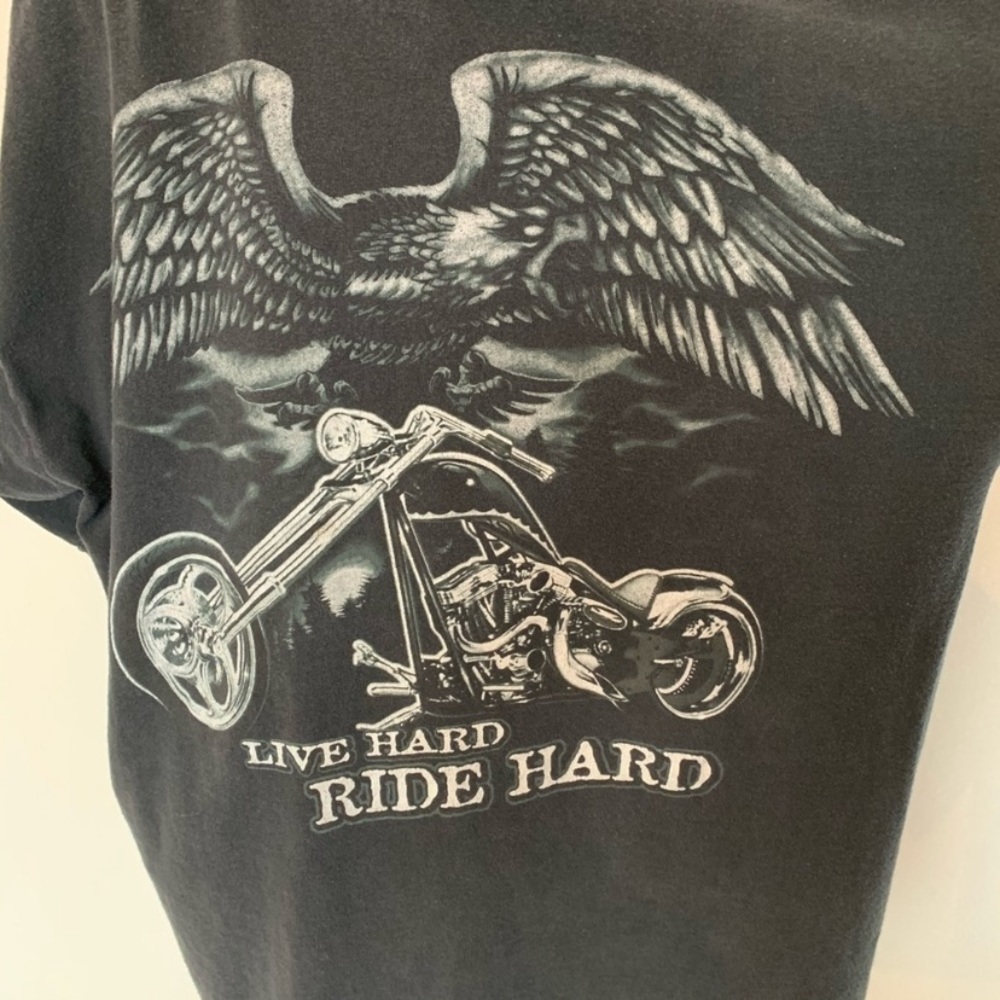 National Heritage Short Sleeve Live Hard Ride Hard